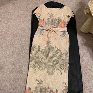 Adrianna Pappell Floral Long Dress